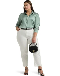 Lauren Ralph Lauren Plus-Size Satin Charmeuse Shirt | Shirts & Tops -Lauren Ralph Store 61vjajwdenL. AC SR736920