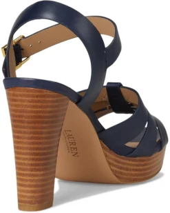 Lauren Ralph Lauren Soffia Burnished Leather Sandals | Heels -Lauren Ralph Store 61xXgWMr3qL. AC SR736920