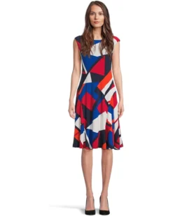 Lauren Ralph Lauren Petite Print Stretch Jersey Dress | Dresses