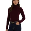 Lauren Ralph Lauren Faux Leather-Trim Ribbed Turtleneck | Sweaters