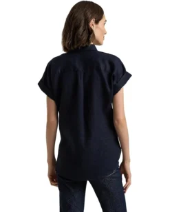 Lauren Ralph Lauren Petite Linen Short-Sleeve Shirt | Shirts & Tops -Lauren Ralph Store 71087Fl3bpL. AC SR736920
