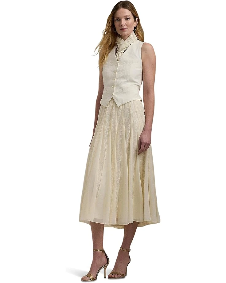 Lauren Ralph Lauren Lace & Chiffon Midi Skirt | Skirts 4 Lauren Ralph Lauren Lace & Chiffon Midi Skirt | Skirts - Image 4