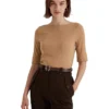 Lauren Ralph Lauren Stretch Cotton Boat Neck Tee | Shirts & Tops