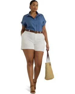 Lauren Ralph Lauren Plus-Size Linen Dolman-Sleeve Shirt | Shirts & Tops -Lauren Ralph Store 711jpFp4VdL. AC SR736920