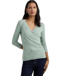 Lauren Ralph Lauren Surplice Jersey Top | Shirts & Tops