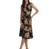 Lauren Ralph Lauren Floral Bubble Crepe Cap-Sleeve Dress | Dresses