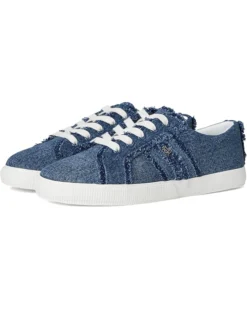 Lauren Ralph Lauren Janson Frayed Denim Sneakers | Sneakers & Athletic Shoes