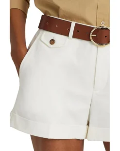 Lauren Ralph Lauren Pleated Double-Faced Cotton Shorts -Lauren Ralph Store 714sBxzRyHL. AC SR736920