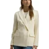 Lauren Ralph Lauren Double-Breasted Wool Crepe Blazer | Coats & Outerwear