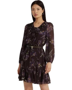 Lauren Ralph Lauren Floral Ruffle-Trim Georgette Dress | Dresses -Lauren Ralph Store 715Ybz2uecL. AC SR736920