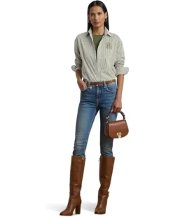 Lauren Ralph Lauren Relaxed Fit Striped Broadcloth Shirt | Shirts & Tops -Lauren Ralph Store 715bzmAHTdL. AC SR736920