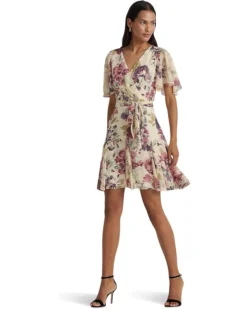 Lauren Ralph Lauren Floral Crinkle Georgette Surplice Dress | Dresses -Lauren Ralph Store 717s2RW4jIL. AC SR736920