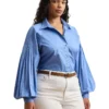 Lauren Ralph Lauren Plus Size Jaithey Long Sleeve Button Front Shirt | Shirts & Tops