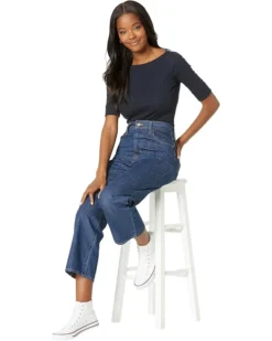 Lauren Ralph Lauren Stretch Cotton Boatneck Top | Shirts & Tops -Lauren Ralph Store 71AEIksK9RL. AC SR736920