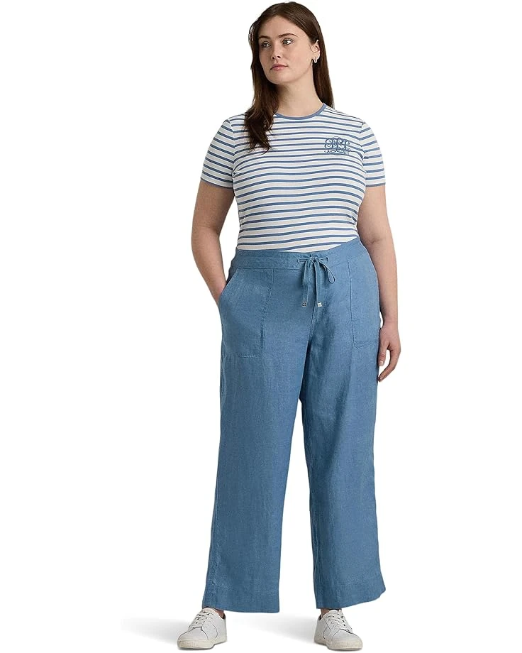 Lauren Ralph Lauren Plus-Size Linen Wide-Leg Pant | Pants 4 Lauren Ralph Lauren Plus-Size Linen Wide-Leg Pant | Pants - Image 4