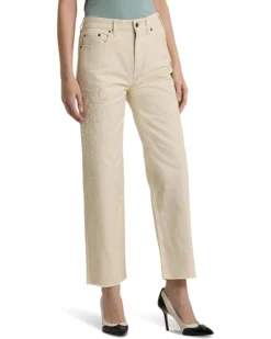 Lauren Ralph Lauren Petite High-Rise Relaxed Cropped Jean | Jeans