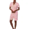 Lauren Ralph Lauren Short Sleeve Notch Collar Bermuda PJ Set | Sleepwear