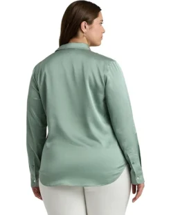 Lauren Ralph Lauren Plus-Size Satin Charmeuse Shirt | Shirts & Tops -Lauren Ralph Store 71BCL29dP2L. AC SR736920