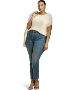 Lauren Ralph Lauren Plus Size Rib-Knit Short-Sleeve Sweater | Sweaters -Lauren Ralph Store 71C60kZMtL. AC SR736920