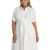Lauren Ralph Lauren Plus Size Linen Shirtdress | Dresses