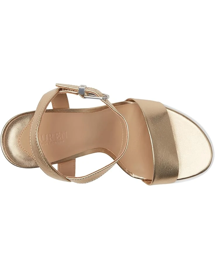 Lauren Ralph Lauren Gwen Metallic Nappa Leather Sandals | Heels 2 Lauren Ralph Lauren Gwen Metallic Nappa Leather Sandals | Heels - Image 2