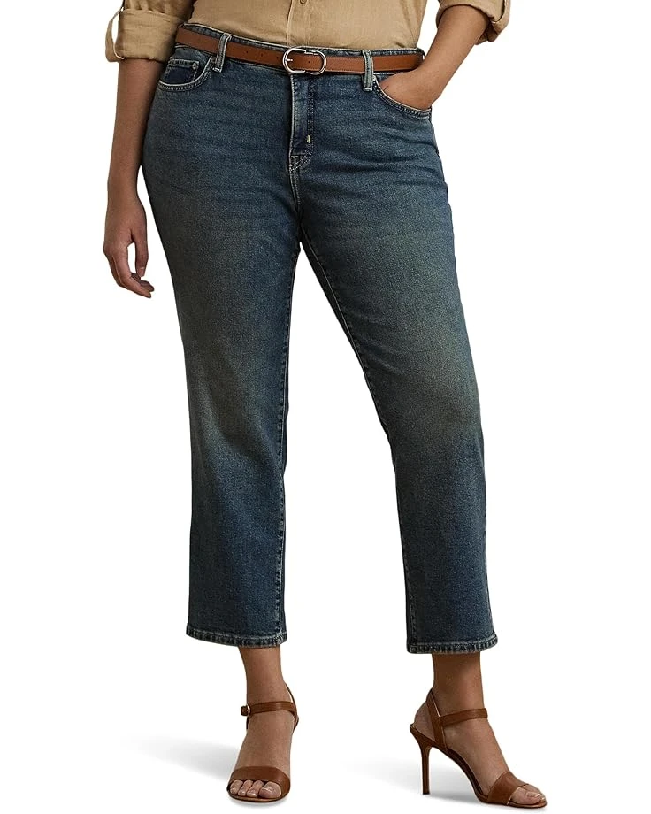 Lauren Ralph Lauren Plus Size Mid-Rise Straight Ankle Ankle Straight | Jeans 1 Lauren Ralph Lauren Plus Size Mid-Rise Straight Ankle Ankle Straight | Jeans