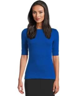 Lauren Ralph Lauren Stretch Cotton Boatneck Tee | Shirts & Tops -Lauren Ralph Store 71Fduu4K8iL. AC SR736920