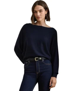 Lauren Ralph Lauren Cotton-Blend Dolman-Sleeve Sweater | Sweaters