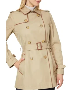Lauren Ralph Lauren Belted Db W Pu Trim30" | Coats & Outerwear -Lauren Ralph Store 71HehxanfjL. AC SR736920