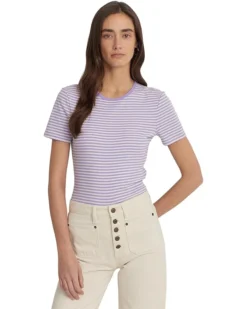 Lauren Ralph Lauren Striped Stretch Cotton Crewneck Tee | Shirts & Tops -Lauren Ralph Store 71Hi8A58iL. AC SR736920