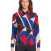 Lauren Ralph Lauren Petite Classic Fit Print Crepe Shirt | Shirts & Tops