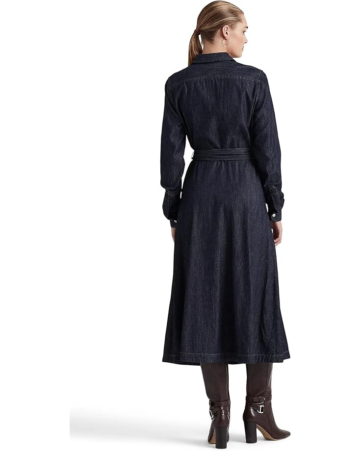 Lauren Ralph Lauren Denim Surplice Midi Dress | Dresses 2 Lauren Ralph Lauren Denim Surplice Midi Dress | Dresses - Image 2