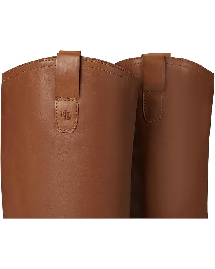 Lauren Ralph Lauren Carla Burnished Leather Tall Boots 6 Lauren Ralph Lauren Carla Burnished Leather Tall Boots - Image 6