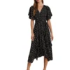 Lauren Ralph Lauren Geo-Print Crepe Flutter-Sleeve Dress | Dresses