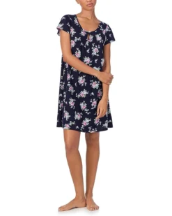 Lauren Ralph Lauren Flutter Sleeve Knit Gown | Sleepwear