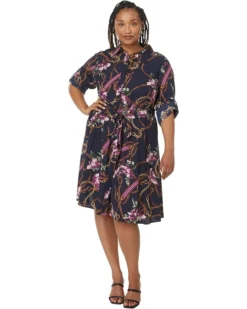 Lauren Ralph Lauren Plus Size Print Crepe Shirtdress | Dresses