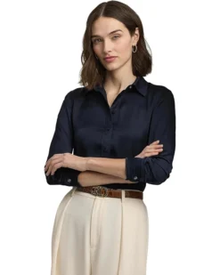 Lauren Ralph Lauren Classic Fit Satin Charmeuse Shirt | Shirts & Tops -Lauren Ralph Store 71Rmg2J7czL. AC SR736920