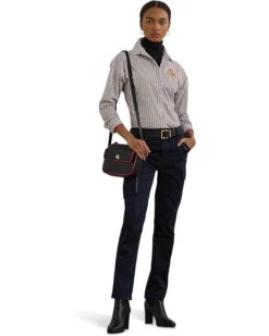 Lauren Ralph Lauren Relaxed Fit Striped Broadcloth Shirt | Shirts & Tops -Lauren Ralph Store 71SLsB0LfwL. AC SR736920