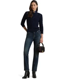 Lauren Ralph Lauren High-Rise Straight Ankle Jeans -Lauren Ralph Store 71SqY1jEruL. AC SR736920