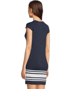 Lauren Ralph Lauren Two-tone Cap-sleeve Shift Sweater Dress | Sweaters -Lauren Ralph Store 71T26HFnNFL. AC SR736920
