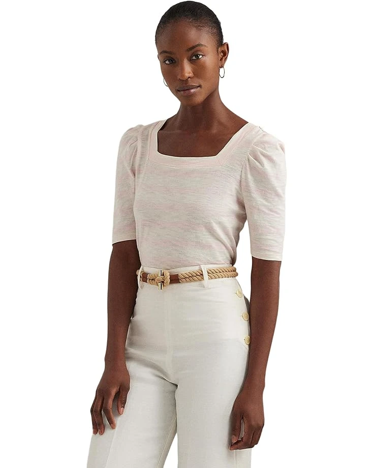 Lauren Ralph Lauren Striped Cotton Jersey Puff-Sleeve Tee | Shirts & Tops 5 Lauren Ralph Lauren Striped Cotton Jersey Puff-Sleeve Tee | Shirts & Tops - Image 5