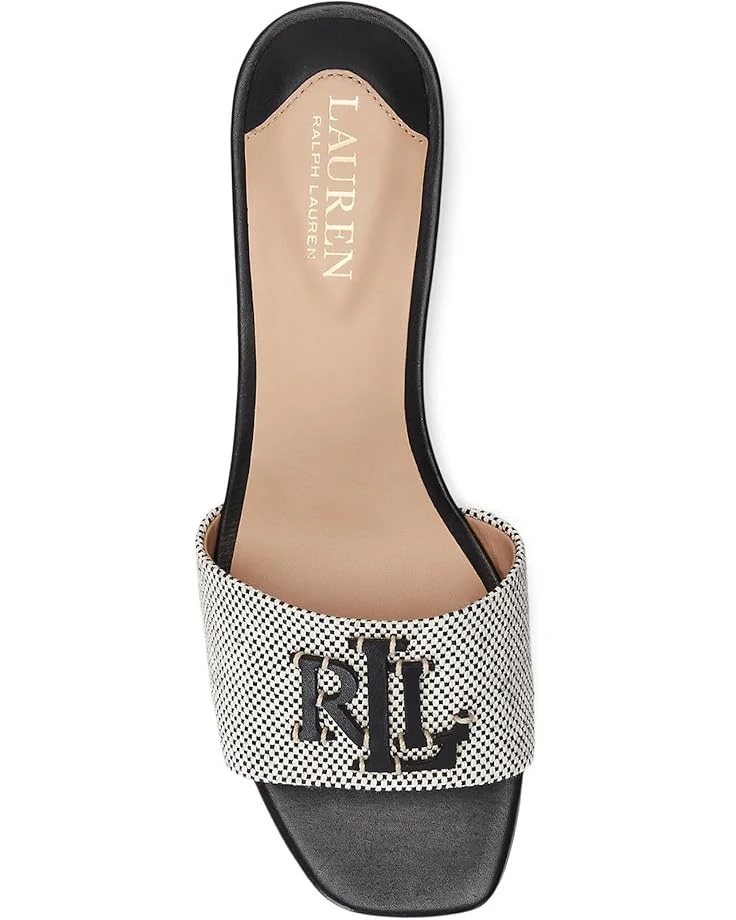 Lauren Ralph Lauren Fay Canvas & Leather Sandal | Heels 2 Lauren Ralph Lauren Fay Canvas & Leather Sandal | Heels - Image 2