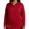 Lauren Ralph Lauren Plus Size Satin Charmeuse Shirt | Shirts & Tops