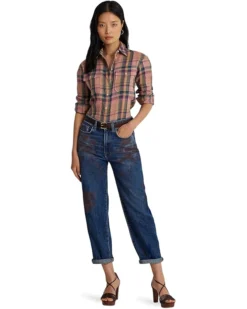 Lauren Ralph Lauren High-Rise Relaxed Cropped Jeans in Atlas Wash -Lauren Ralph Store 71Vwkysgu7L. AC SR736920