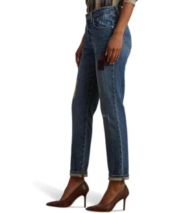 Lauren Ralph Lauren Petite Patchwork Boyfriend Tapered Ankle Jean | Jeans -Lauren Ralph Store 71WmhCHxG1L. AC SR736920