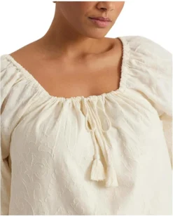 Lauren Ralph Lauren Plus-Size Paisley Cotton Jacquard Blouse | Shirts & Tops -Lauren Ralph Store 71WwL0tKa9L. AC SR736920