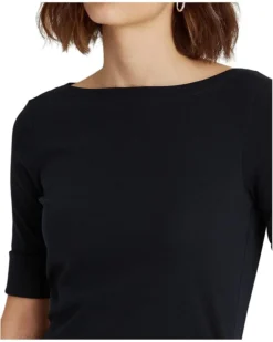 Lauren Ralph Lauren Stretch Cotton Boatneck Top | Shirts & Tops -Lauren Ralph Store 71Xy6o2u9vL. AC SR736920