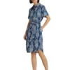 Lauren Ralph Lauren Floral Belted Linen Shirtdress | Dresses