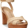 Lauren Ralph Lauren Sasha Raffia Platform Sandal | Heels