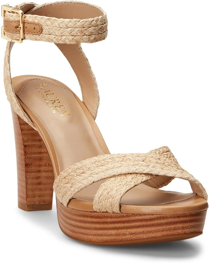 Lauren Ralph Lauren Sasha Raffia Platform Sandal | Heels 1 Lauren Ralph Lauren Sasha Raffia Platform Sandal | Heels